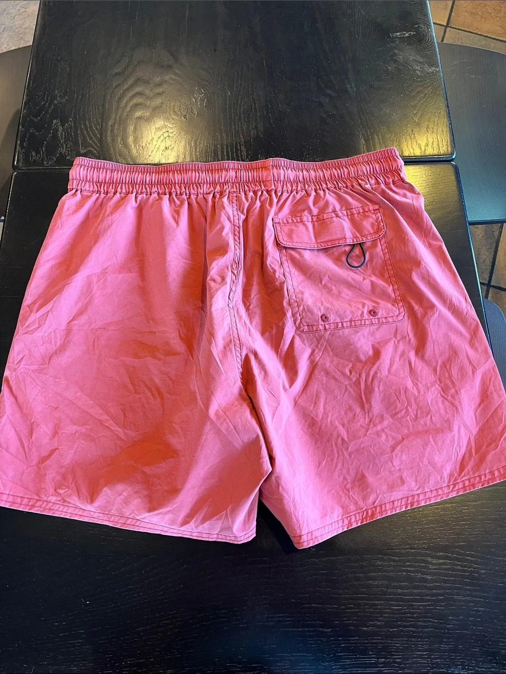 Oakley Men's Coral Pink Swim Trunks with Drawstring Waist